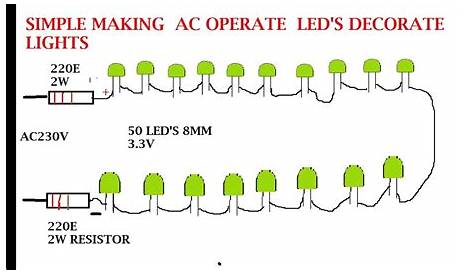 50 Led Light Circuit Diagram 230v