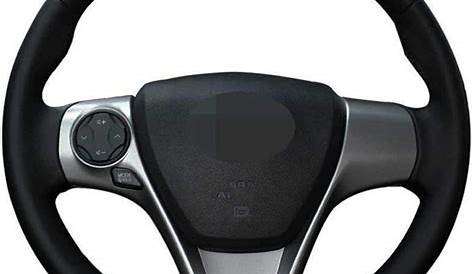 MPOQZI Steering Wheel Cover Hand-stitched,Fit For Toyota Camry 2012