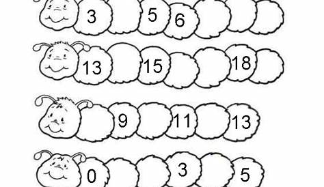 missing number counting worksheet