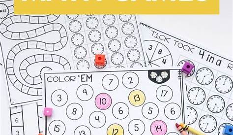 Math Games for 1st Grade: Print, Play, LEARN! | Math workshop