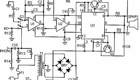 450 watt amplifier circuit diagram