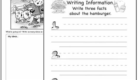 kindergarten writing activities printables