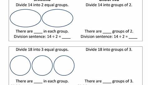 introduction to division worksheets