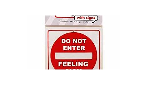 Amazon.com - DO NOT ENTER FEELING SICK - Yard Signs