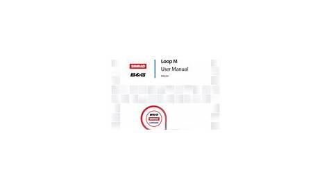 Simrad Naviop Loop M+ Manuals | ManualsLib