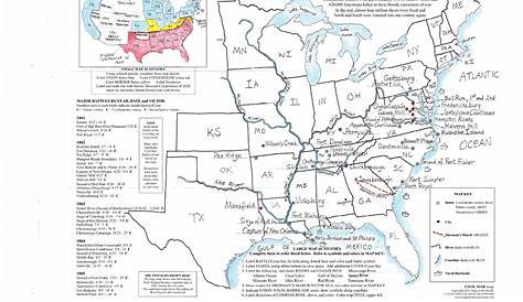 Civil War Map - Maps for the Classroom