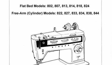 manual for singer sewing machine