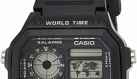 Casio AE1200WH-1A Classic World Timer Digital Watch