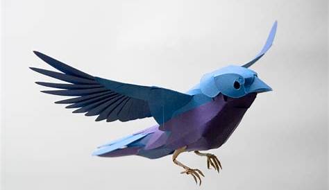 9 Best Images of 3D Paper Printable Bird Templates - Paper Bird