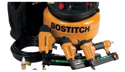 BOSTITCH CPACK300 3 Tools & 2 HP Peak 6 Gal. Pancake Air Compressor