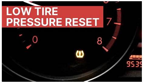 mazda 3 reset tire pressure light