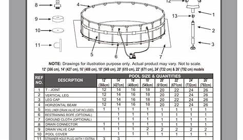 intex pool parts manual
