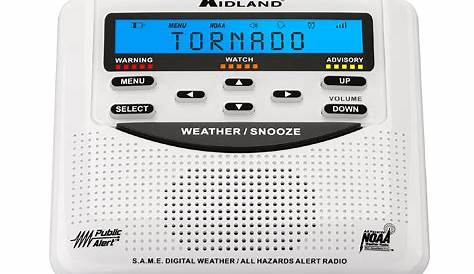 Midland - WR120B/WR120EZ - NOAA Emergency Weather Alert Radio - S.A.M.E