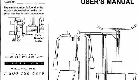 Weider Pro 9940 Home Gym User Manual - renewcity