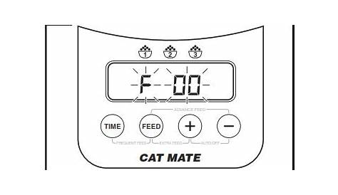 CAT MATE Automatic Dry Food Pet Feeder Instructions