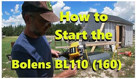 Starting the Bolens BL110 (BL160) Trimmer / Weed Eater - YouTube