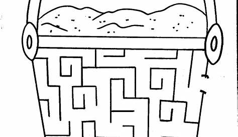 kids maze activity sheet