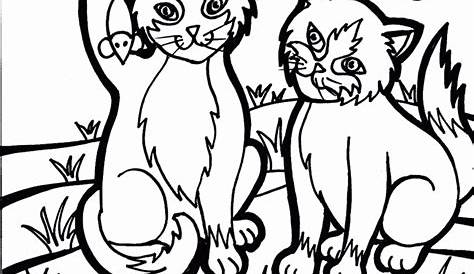 Cat coloring page - Cat free printable coloring pages animals