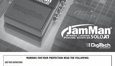 Digitech JamMan Solo XT Manual | Secure Digital | Ac Power Plugs And