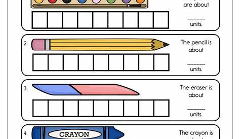 measure worksheet kindergarten
