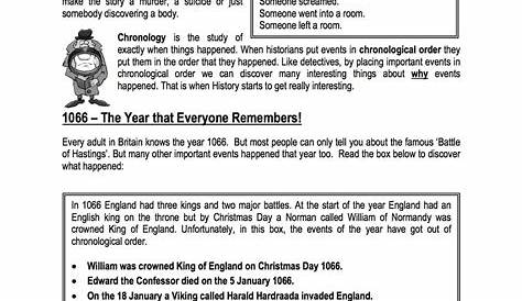 What Is Chronology Worksheet & Lesson Plan | Free Download
