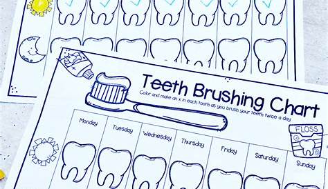 🦷 FREE Printable Teeth Brushing Chart for Kids