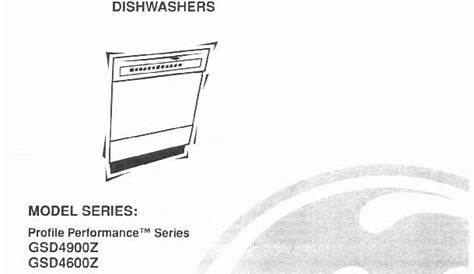 ge dishwasher user manual