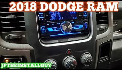 2018 Dodge Ram Radio Removal And Kenwood Double Din Cd Player Install