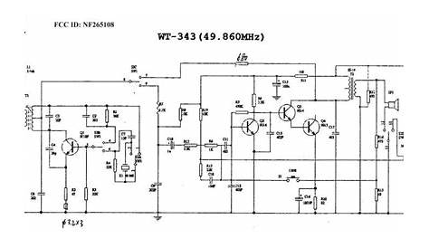 circuit diagram of wireless walkie talkie