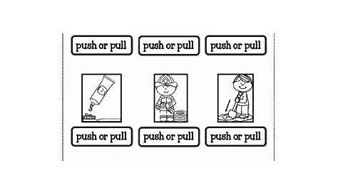 push and pull worksheets
