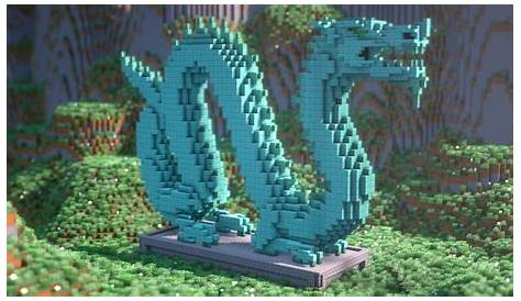 Minecraft | How To Build A Japanese Dragon Statue - YouTube