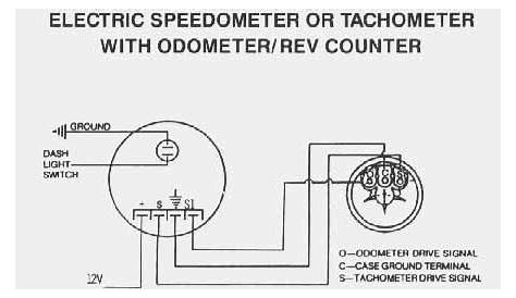electric tachometer wiring diagram