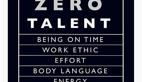 "Ten Things That Require Zero Talent" Canvas Print for Sale by