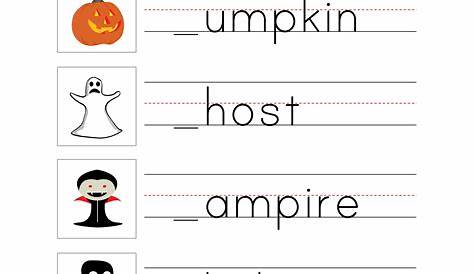 halloween handwriting worksheets