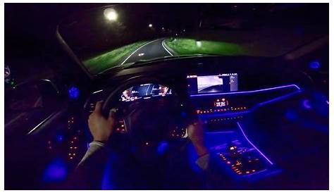 bmw x5 interior 2017 at night