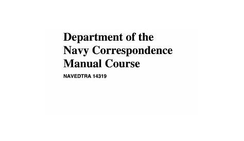 correspondence manual navy usmc 2022