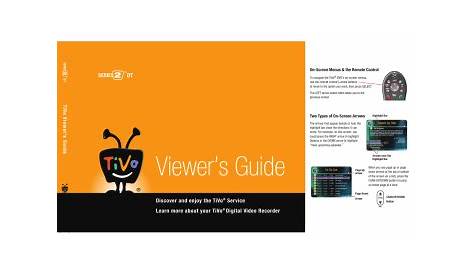 TiVo Series2 DT User Manual | Manualzz