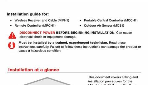 Mitsubishi Bc Controller Installation Manual