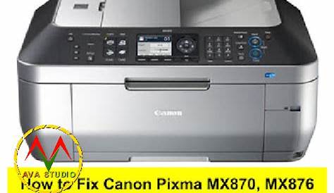 How to Reset Canon Pixma MX870, MX876 error Ink Absorber Full [5B00] [5B01]
