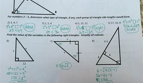 worksheet #2 solving right triangles
