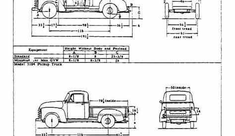 Advance Design Chevrolet truck measurements | Classic trucks, Chevy