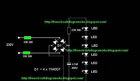 230v 5w led circuit diagram