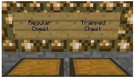 trapped chest in minecraft