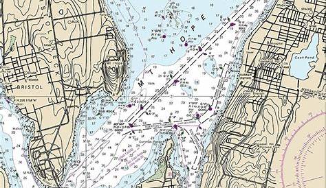 2016 Nautical Map of Narragansett Bay Rhode Island | Etsy
