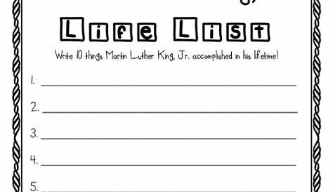 2 FREE Martin Luther King, Jr. Printables — Teacher KARMA