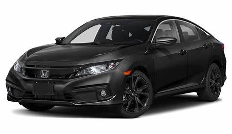 Crystal Black Pearl 2021 Honda Civic Sedan Sport CVT for Sale at