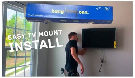 How To Install Hang Onn TV Mount || Super Easy Install - YouTube