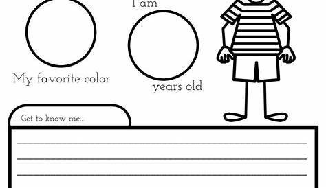All About Me Worksheet: A Printable Book for Elementary Kids