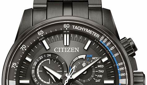 Citizen Eco-Drive PCAT Grey Stainless Steel Mens Watch - AT4127-52H