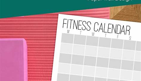 printable coloring workout calendar